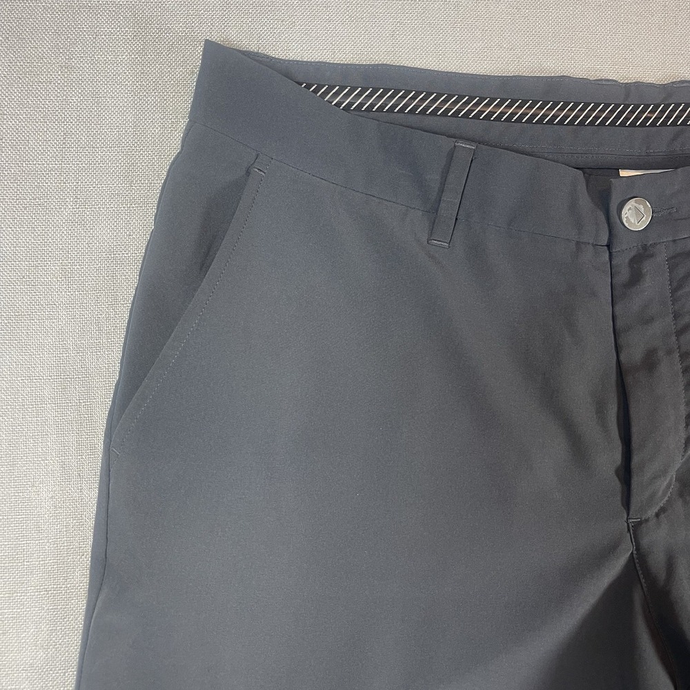 Primo Golf Shorts Mens Size 38 Gray Performance Stretch 9" Inseam Zip Pocket - Picture 4 of 12